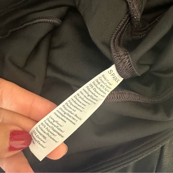 Spanx Faux Leather Pants Leggings Black Small - Picture 9 of 9